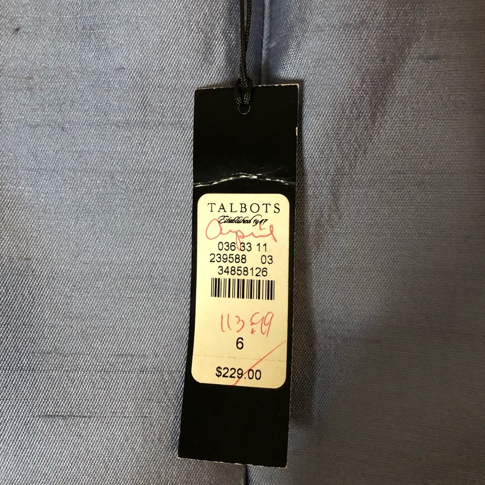 Talbots Powder Blue Sheath Cocktail Dress - Picture 7 of 16